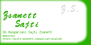 zsanett sajti business card